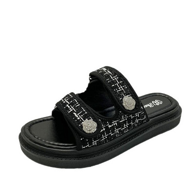 2023 Sandale de modă pentru femei Vară Nouă Broderie plată Casual Pantofi de designer roman Sandal cu platformă