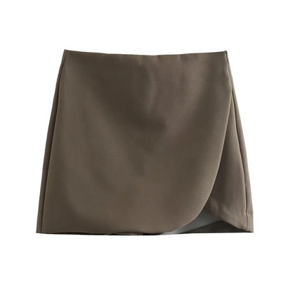 Fuste scurte TRAF pentru femei, roz, negre, fuste scurte pentru femei, fustă mini cu talie înaltă, pantaloni scurți pentru femei, fuste elegante sociale pentru femei