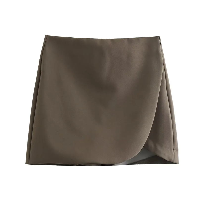 Fuste scurte TRAF pentru femei, roz, negre, fuste scurte pentru femei, fustă mini cu talie înaltă, pantaloni scurți pentru femei, fuste elegante sociale pentru femei