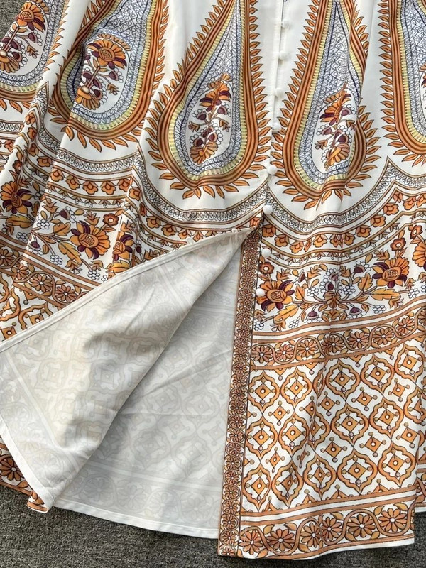 Rochie maxi tip cachetelerie de vară, cu mâneci zburătoare, cu decolteu în V, boem, cu un singur piept, cu centură în talie, haină șic cu imprimeu