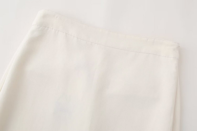 TRAF 2024 ίσιες μίντι φούστες για γυναίκες Ψηλόμεση μακριά φούστα Γυναικεία καλοκαιρινή παραλία Γυναικείες φούστες Streetwear Slit Woman