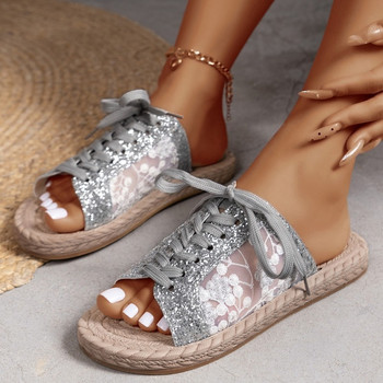 Γυναικείες παντόφλες με μεσαίο τακούνι, απλά γυναικεία σανδάλια 2024 Hot Sale παπούτσια για γυναίκες Zapato