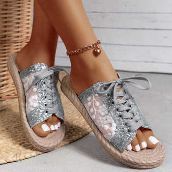 Γυναικείες παντόφλες με μεσαίο τακούνι, απλά γυναικεία σανδάλια 2024 Hot Sale παπούτσια για γυναίκες Zapato