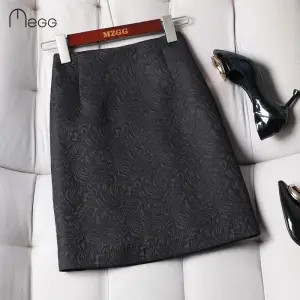 2024 Κορεάτικο στυλ Άνοιξη Καλοκαίρι Νέα Ζακάρ Φούστα Commuting Ιδιοσυγκρασία Κοντές φούστες Γυναικεία ψηλόμεση λεπτή λευκή φούστα σε γραμμή Α