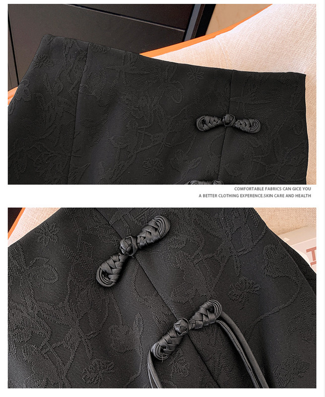 Ķīniešu stila vintage balti eleganti sadalīti mini svārki pavasara vasaras modes melni ar augstu vidukli ballītes īsi svārki sieviešu apģērbi jauni