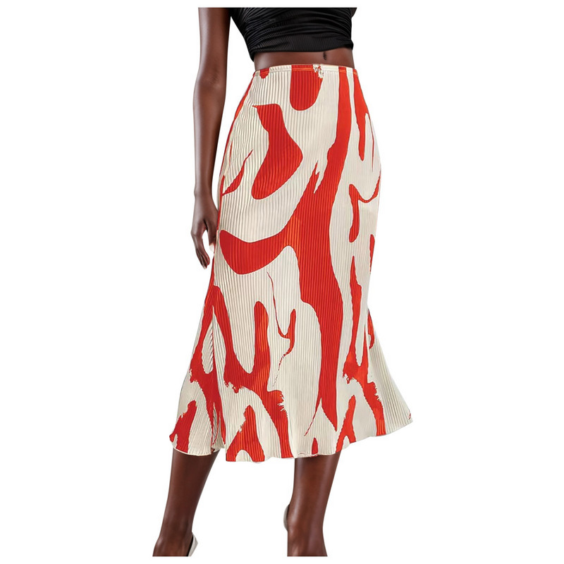 Καλοκαιρινή γυναικεία γραβάτα με στάμπα φούστα για πάρτι κομψά φορέματα διακοπών Φόρεμα διακοπών Κομψό πολυτελές φόρεμα για γυναικεία Vestido