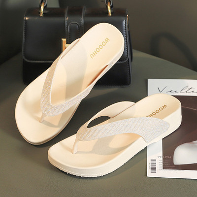 Nyári papucsok új strasszos halszálkás papucs lapos orrú szandálok nagy méretű szandálok női strandszandálok beltéri csúszdák