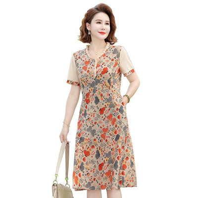 Nouă modă casual 2024 rochii vintage de vară cu decolteu în V, fluture, rochie elegantă de petrecere pentru femei, îmbrăcăminte subțire pentru femei