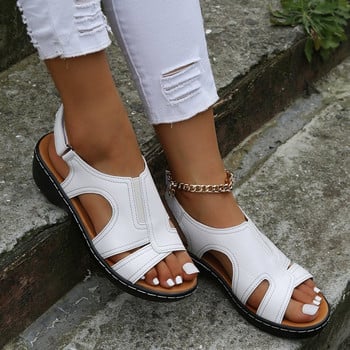 2022 Summer Comfort Παπούτσια Γυναικεία Μόδα Peep Toe Casual Wedge Σανδάλια Γυναικεία Plus μέγεθος 43 2 Πλατφόρμα Γυναικείες σανδάλια