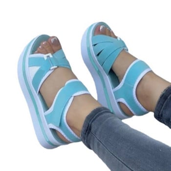 Γυναικεία πέδιλα Casual Wedges Sandalias Mujer 2023 Νέα καλοκαιρινά παπούτσια Γυναικεία πέδιλα με γόβες Πλατφόρμα Peep Toe Wedges Chaussure Femme