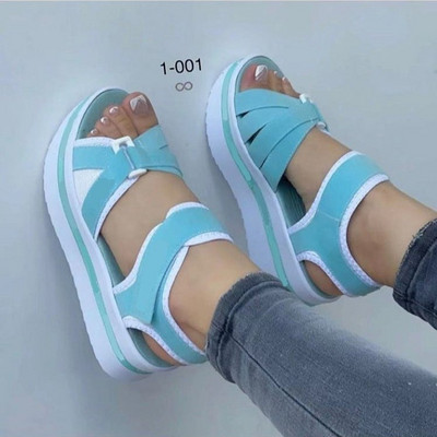 Γυναικεία πέδιλα Casual Wedges Sandalias Mujer 2023 Νέα καλοκαιρινά παπούτσια Γυναικεία πέδιλα με γόβες Πλατφόρμα Peep Toe Wedges Chaussure Femme