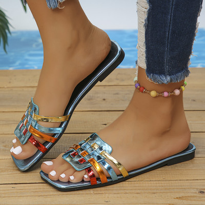 Papuci de casă pentru femei Pantofi de vară Diapozitive Papuci de casă pentru femei Sandale de lux Pantofi de designer Pantofi de plajă pentru exterior Chanclas Mujer