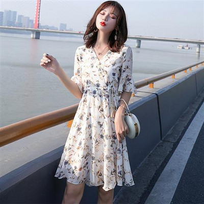 Virágos női ruha Sifon selyem kötszer női ruhák virág szatén Újdonságok a One Pieces Hot Cotton Laose Y2k Curvy XG