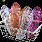 Papuci de vară cu cristal pentru femei, acasă, baie, baie, sandale anti-alunecare, în aer liber, modă de zi cu zi, papuci cu toc mic.