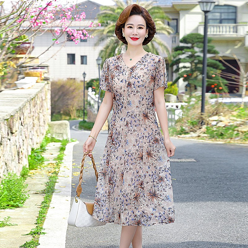 Uus Korea mustriga tüllkleit naiste suvemood õhukese võrguga A-joonega rannakleidid Vestidos De Mujer vabaaja elegantne rüü Femme