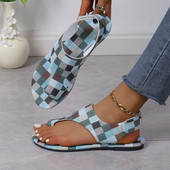 2024, sandale plate de vară pentru femei, pantofi, set de frânghie de cânepă, sandale de plajă pentru picioare, în aer liber, papuci casual, sandale pentru femei de dimensiuni mari