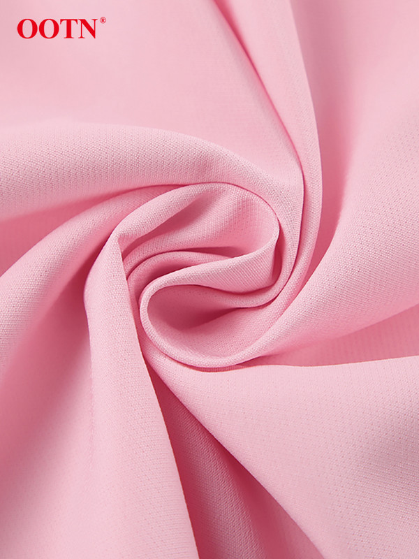 OOTN Fuste sexy cu talie înaltă Split Fuste Stradă Roz Fuste Lungi Drepte Femei Basics Fusta Neagră cu fermoar cu urme de femeie Toamna 2024