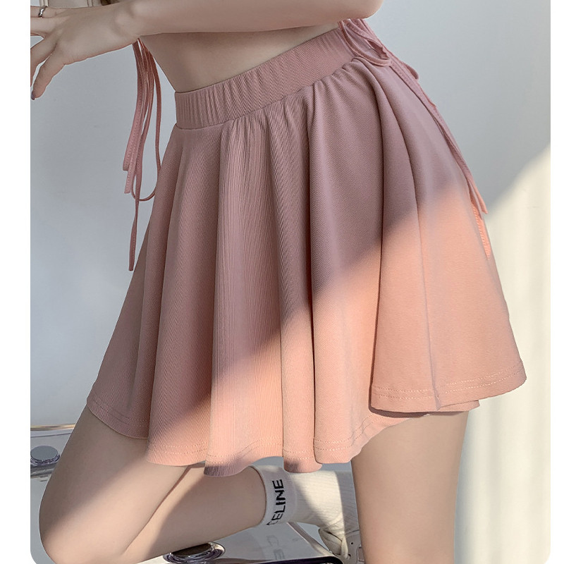 Uus 2024. aasta suvemagus seksikas klubi plisseeritud lühike seelik Korea armas moodne kõrge vöökohaga õhuke miniseelik Naiste mitmekülgne riietus šikk