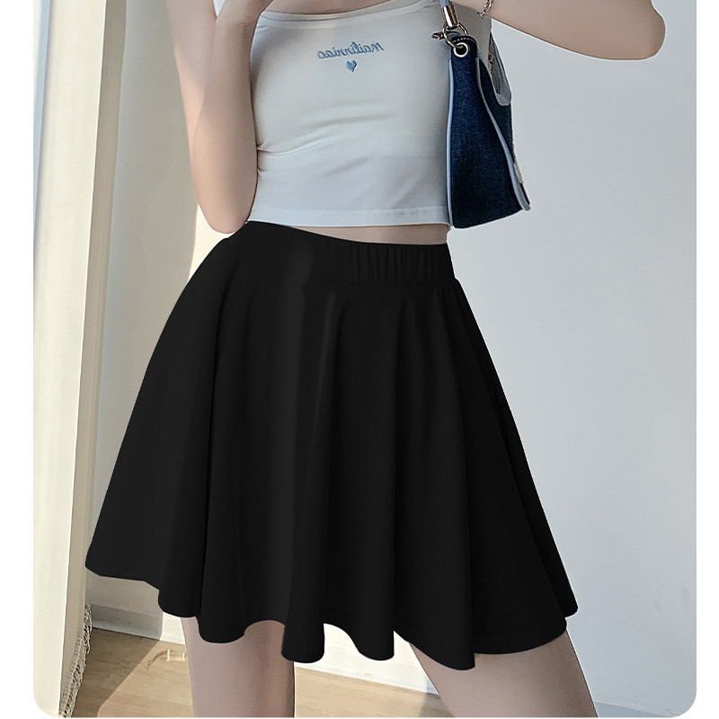 Uus 2024. aasta suvemagus seksikas klubi plisseeritud lühike seelik Korea armas moodne kõrge vöökohaga õhuke miniseelik Naiste mitmekülgne riietus šikk