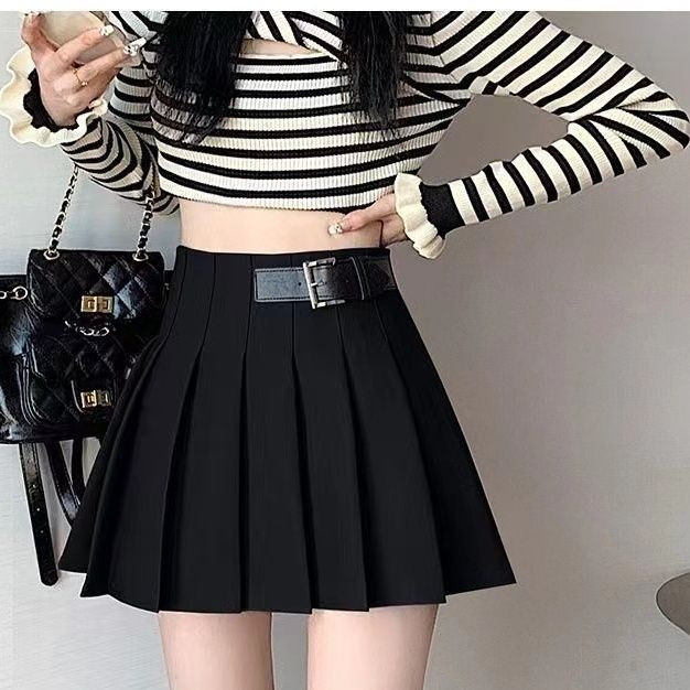 Γυναικείο Μίνι Γυναικείο Μίνι Φόρεμα Συνονθύλευμα Μόδας Φούστα σε νεανικό καλοκαιρινό στυλ σε γραμμή Α 2024 Νέα πλισέ γλυκά γυναικεία ρούχα