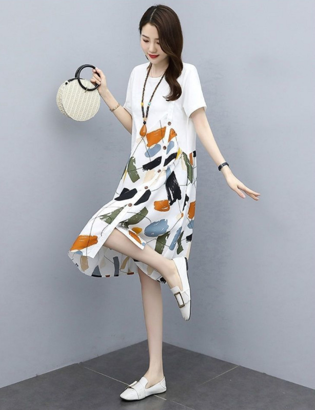 Női ruhák 2023 Pólók Ruházat Ünnepi alkalom Női ruha Midi ing Laza dögös Új, Y2k Retro Jellemzők Promóció X Xl