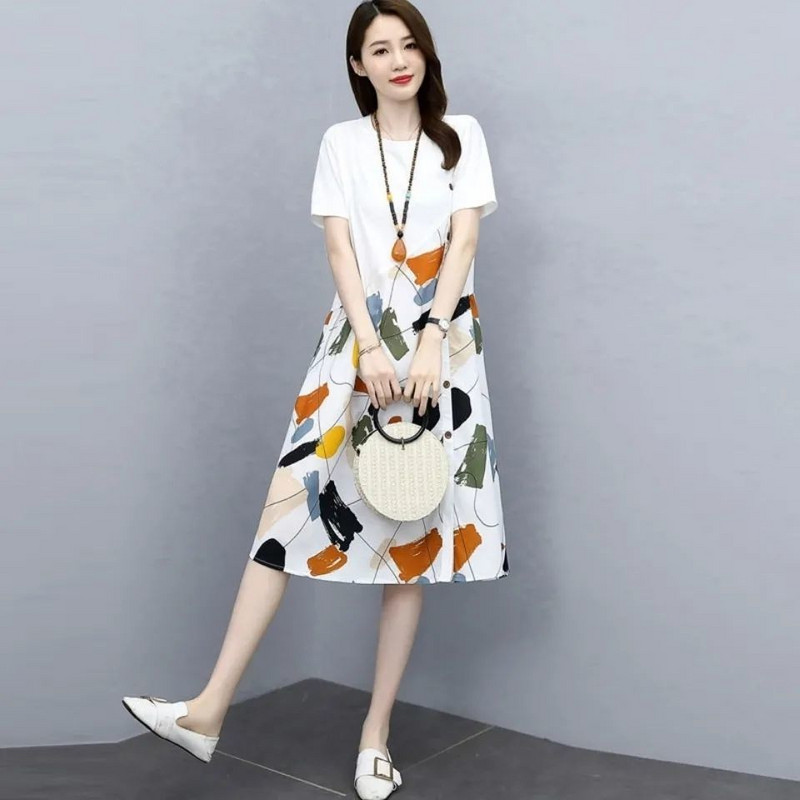 Női ruhák 2023 Pólók Ruházat Ünnepi alkalom Női ruha Midi ing Laza dögös Új, Y2k Retro Jellemzők Promóció X Xl