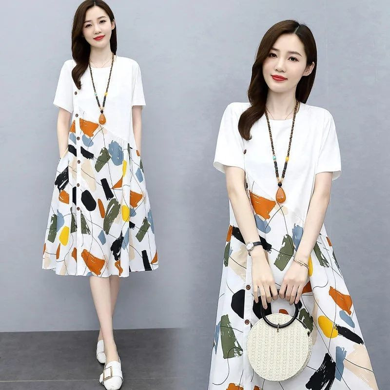 Női ruhák 2023 Pólók Ruházat Ünnepi alkalom Női ruha Midi ing Laza dögös Új, Y2k Retro Jellemzők Promóció X Xl