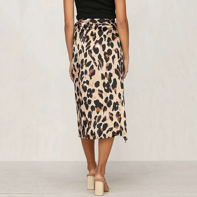 Y2K Φούστα Γυναικεία Ρούχα 2023 One Piece Leopard Καλοκαιρινό φθινόπωρο Κορεάτικη μόδα Πλισέ μεσαίου μήκους Μίντι vintage ψηλόμεσες φούστες