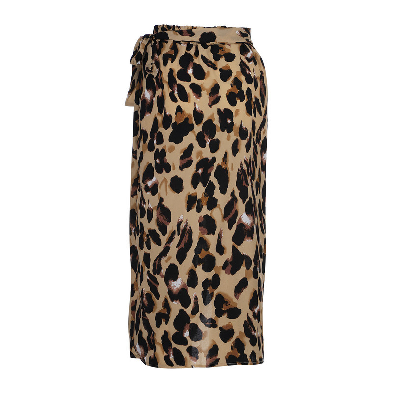 Y2K Φούστα Γυναικεία Ρούχα 2023 One Piece Leopard Καλοκαιρινό φθινόπωρο Κορεάτικη μόδα Πλισέ μεσαίου μήκους Μίντι vintage ψηλόμεσες φούστες