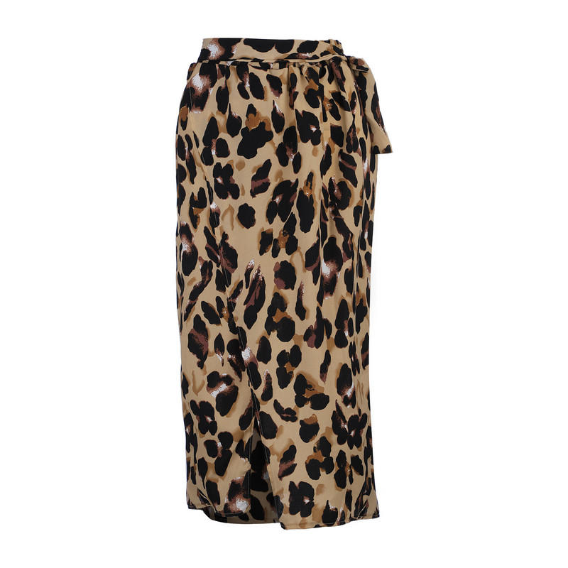 Y2K Φούστα Γυναικεία Ρούχα 2023 One Piece Leopard Καλοκαιρινό φθινόπωρο Κορεάτικη μόδα Πλισέ μεσαίου μήκους Μίντι vintage ψηλόμεσες φούστες