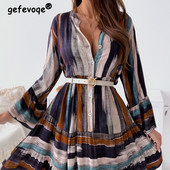 Office Lady Κομψά, σέξι, μικτά έγχρωμα φορέματα με κουμπιά, άνοιξη 2024, μανίκι καρπού, πουλόβερ με λαιμόκοψη, μίντι γυναικεία ρούχα