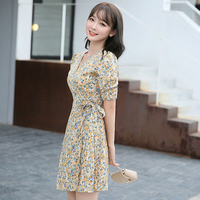 Γυναικεία φορέματα 2023 Επίδεσμος λουλουδιών Γυναικείο φόρεμα γιορτινό Floral φανταχτερά ρούχα μίντι Νέα σε Ολόσωμο Xl Οικονομικά Casual Hot