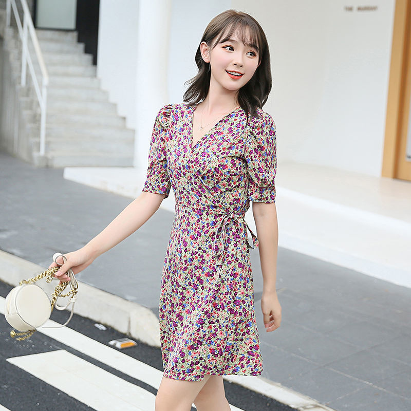 Γυναικεία φορέματα 2023 Επίδεσμος λουλουδιών Γυναικείο φόρεμα γιορτινό Floral φανταχτερά ρούχα μίντι Νέα σε Ολόσωμο Xl Οικονομικά Casual Hot