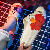 Senzație de călcat pe fecale, papuci de nucă de cocos pentru bărbați, casă de vară, baie, baie, casă de interior, tălpi groase pentru exterior