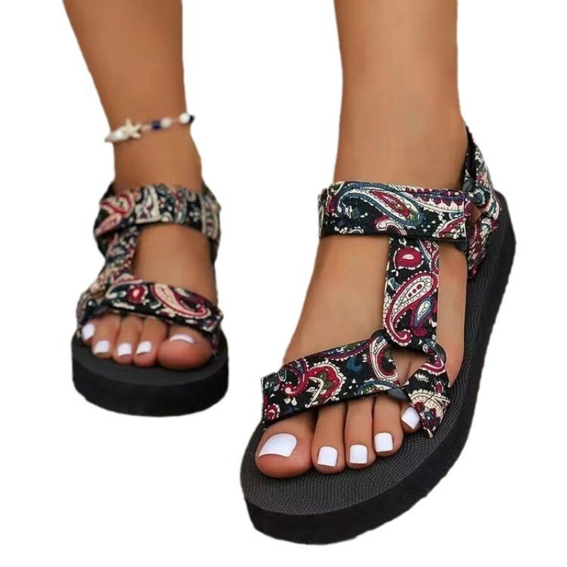 2024 Καλοκαιρινά φλατ γυναικεία παπούτσια Σετ σχοινιού κάνναβης Πέδιλα παραλίας για εξωτερικούς χώρους Casual παντόφλες μεγάλου μεγέθους Γυναικεία σανδάλια