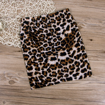Дамски секси женски леопардови поли с висока талия Lady Girls Beach Cover Up Mini Skirt Party Bodycan Pencil Skirt Лятно облекло