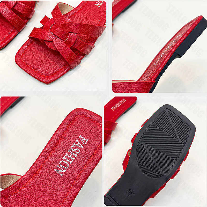 Naiste lamedad sussid 2023, uued suvised sandaalid, moes, rannas slingback plätusid, vabaaja naistele, väljas kandilised varbad Zapatos