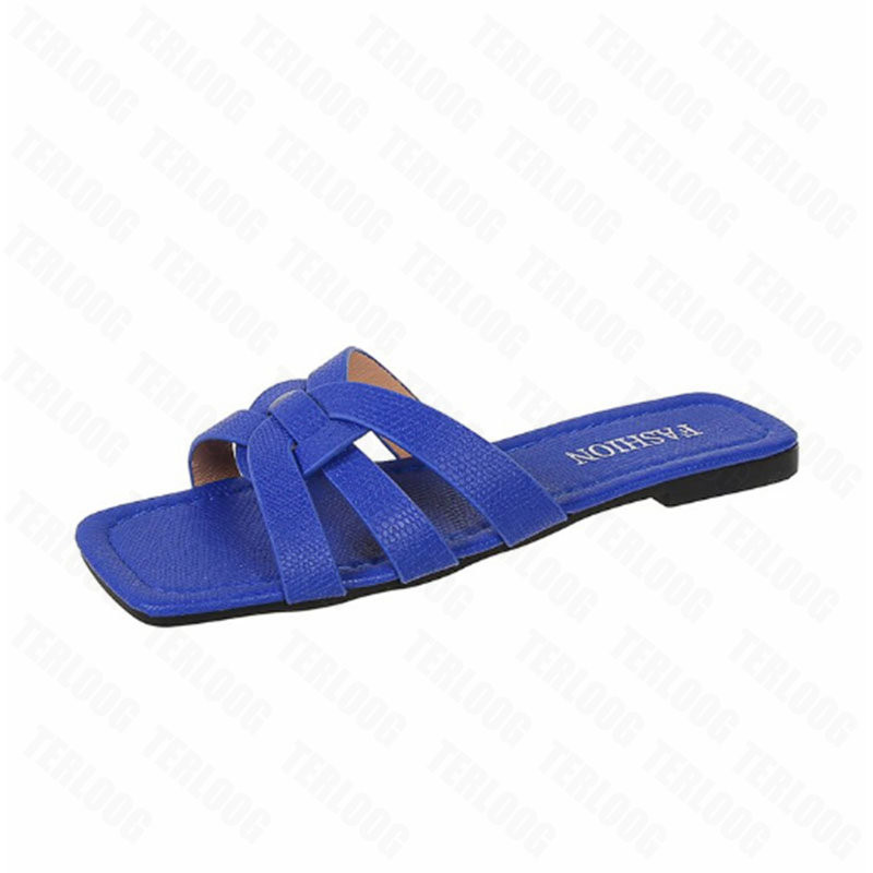 Naiste lamedad sussid 2023, uued suvised sandaalid, moes, rannas slingback plätusid, vabaaja naistele, väljas kandilised varbad Zapatos