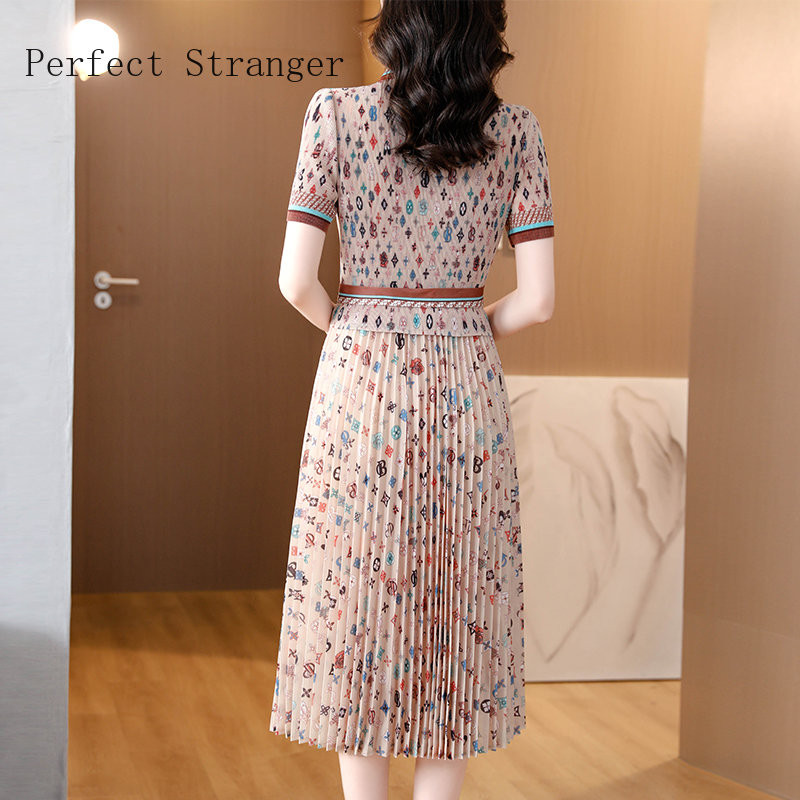 2024. aasta suvine lapiline võrk, konks-lillega plisseeritud pikk kleit kaheosaline võltskleit Naiste korea elegantne Bodycon Lady Vestidos