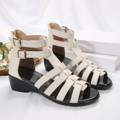 Femei Roma Sandale cu pane 2024 de vară pantofi cu tocuri înalte pantofi de rochie cu vârf deschis nou nou de designer Sandale de plajă pentru mers pe jos Zapatos Mujer