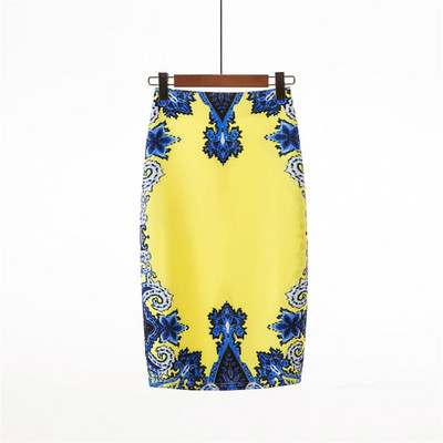 Neophil 2023, stil de vară, fuste creion cu talie înaltă, femei, midi, florale, boho, imprimeu retro, fuste lapis pentru birou, școală, S1723