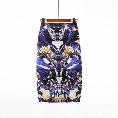 Neophil 2023, stil de vară, fuste creion cu talie înaltă, femei, midi, florale, boho, imprimeu retro, fuste lapis pentru birou, școală, S1723