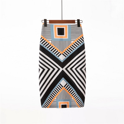 Neophil 2023, stil de vară, fuste creion cu talie înaltă, femei, midi, florale, boho, imprimeu retro, fuste lapis pentru birou, școală, S1723