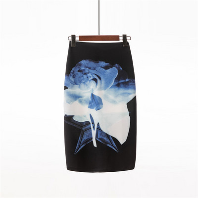 Neophil 2023, stil de vară, fuste creion cu talie înaltă, femei, midi, florale, boho, imprimeu retro, fuste lapis pentru birou, școală, S1723