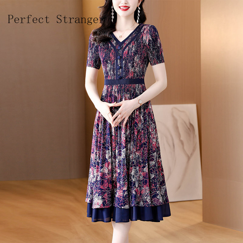 Rochii elegante 2024 pentru damă, subțire, casual, florale, de bază, de înaltă calitate, cu mâneci scurte, chic, pentru petrecere pe plajă, rochii lungi pentru femei