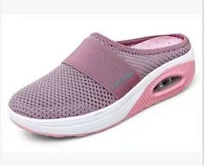 Pantofi de mers pentru femei, cu pernă, pantofi de mers, ortopedici, diabetici, cu platformă, papuci cu plasă, papuci cu pană pentru femei