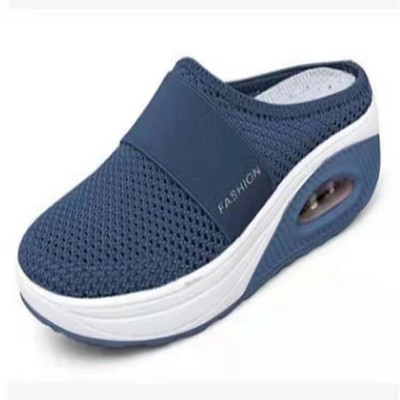 Pantofi de mers pentru femei, cu pernă, pantofi de mers, ortopedici, diabetici, cu platformă, papuci cu plasă, papuci cu pană pentru femei