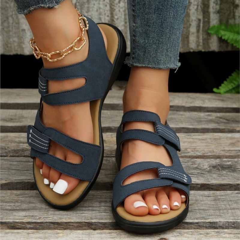 Müügil 2024. aasta naiste kingad, uued moodsad retro-leopardimustrilised naiste sandaalid, suvised vabaaja naiste rannajalatsid kalasuudega