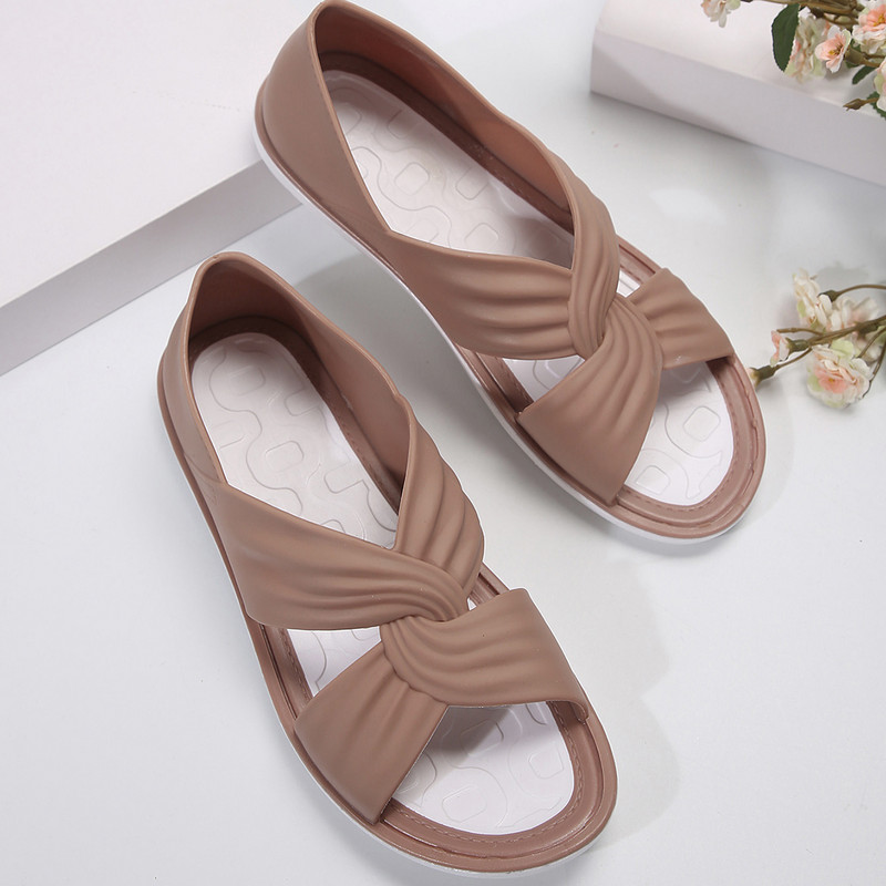 Női lapos szandálok, fekete, nyári női 2024-es cipők Női, trendi szandál platformú tornacipők, ingyenes szállítás, papucs akció