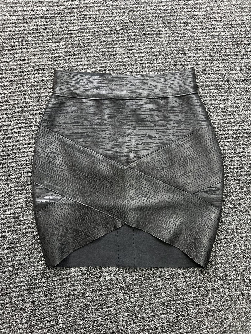 40 cm-es mini rövid, elasztikus, bronzosító pólyás szoknya női szexi Bodycon aszimmetrikus ceruzaszoknyák High Street Going Out Club Party